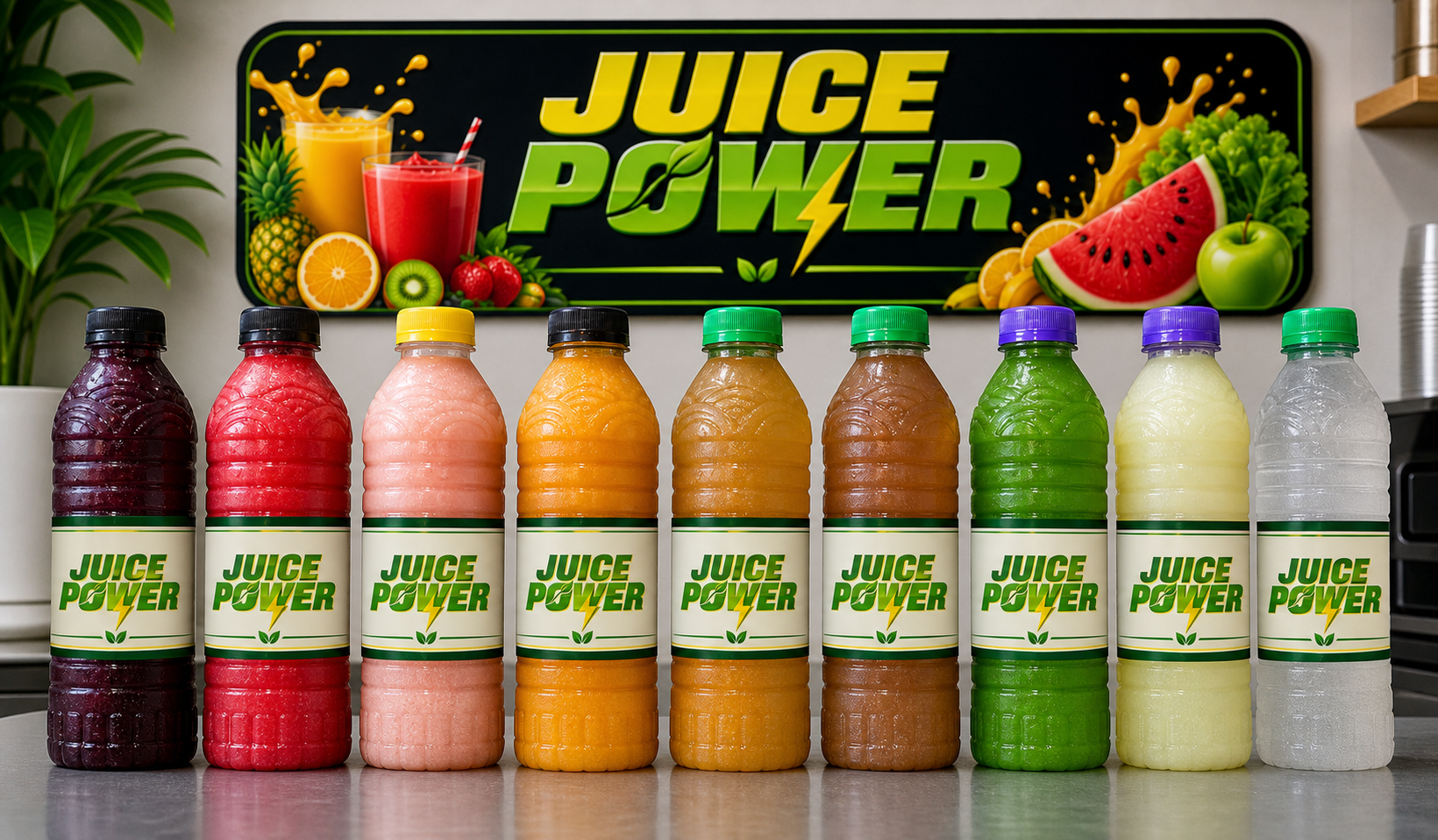 Juice Power bottled natural juices